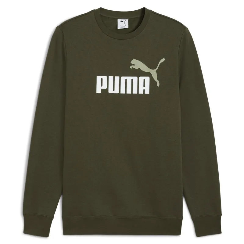 PUMA - Polerón Deportivo Ess 2 Color Crew Fl Hombre Puma
