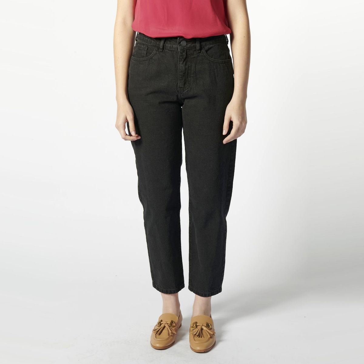 SINGOLARE - Jeans Straight  Tiro Medio Mujer Singolare