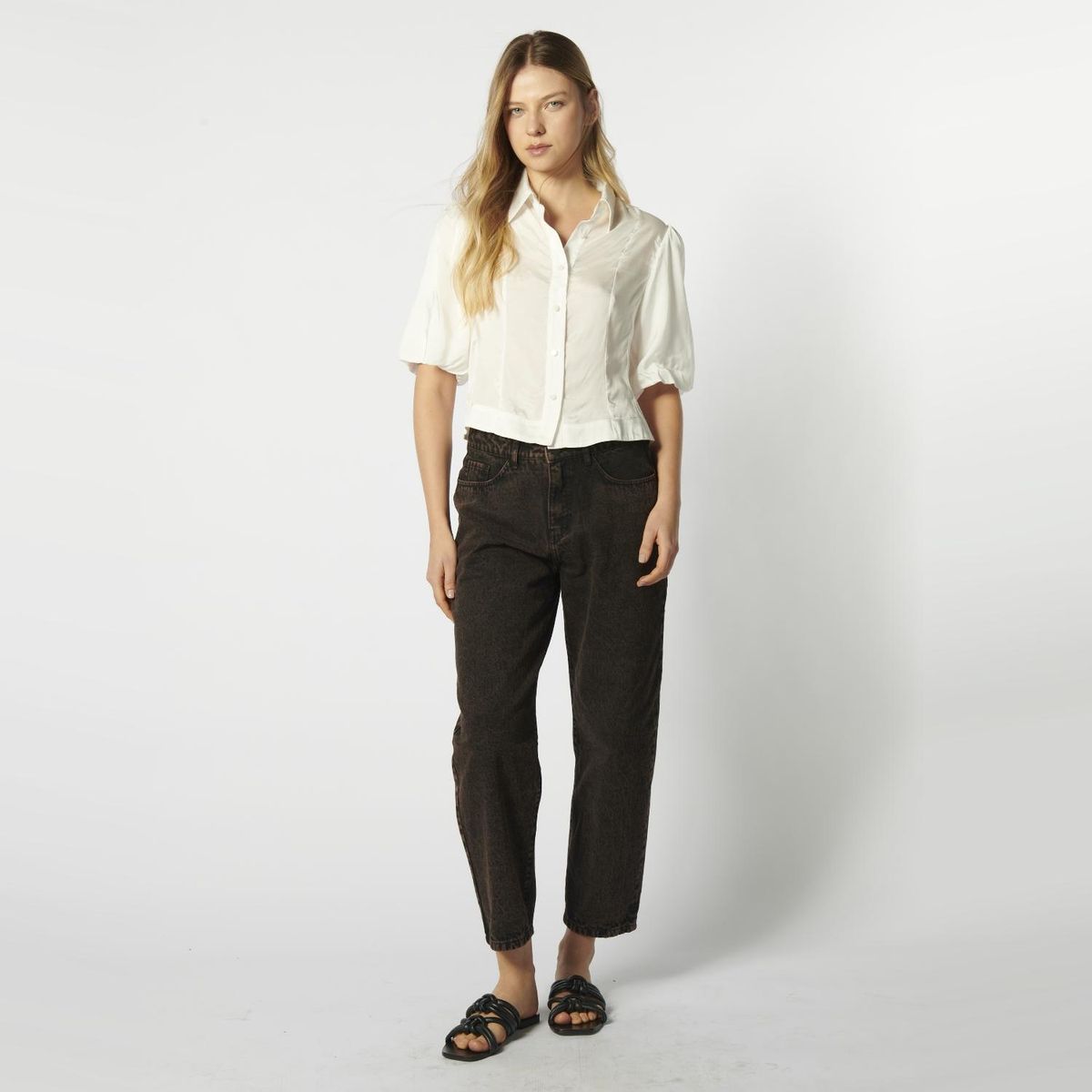 SINGOLARE - Jeans Mom Tiro Medio Mujer Singolare