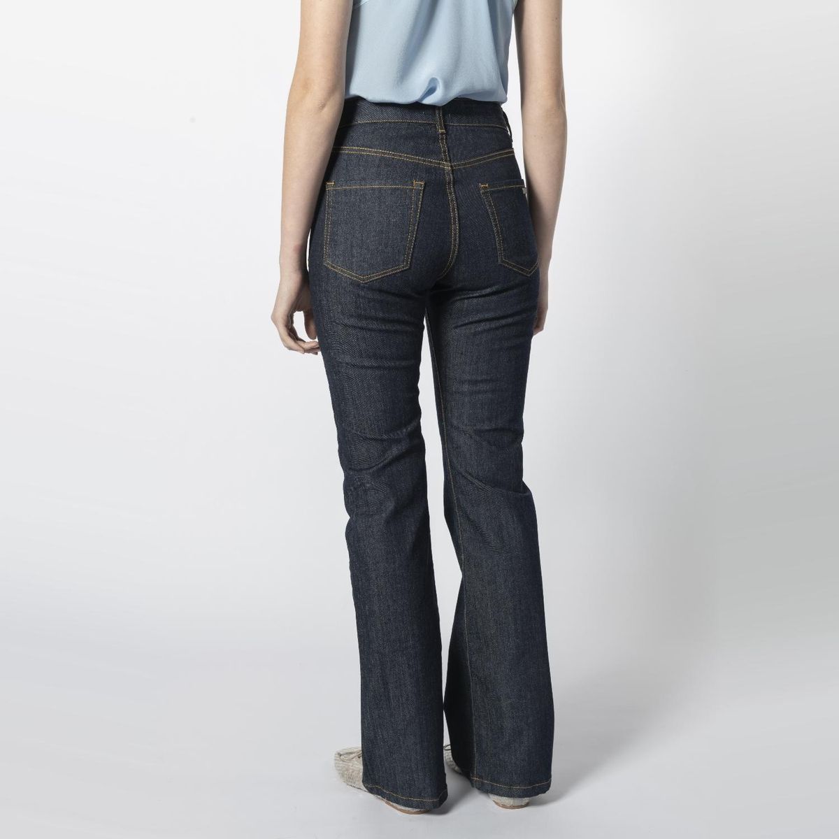 SINGOLARE - Jeans Flare Tiro Alto Mujer Singolare