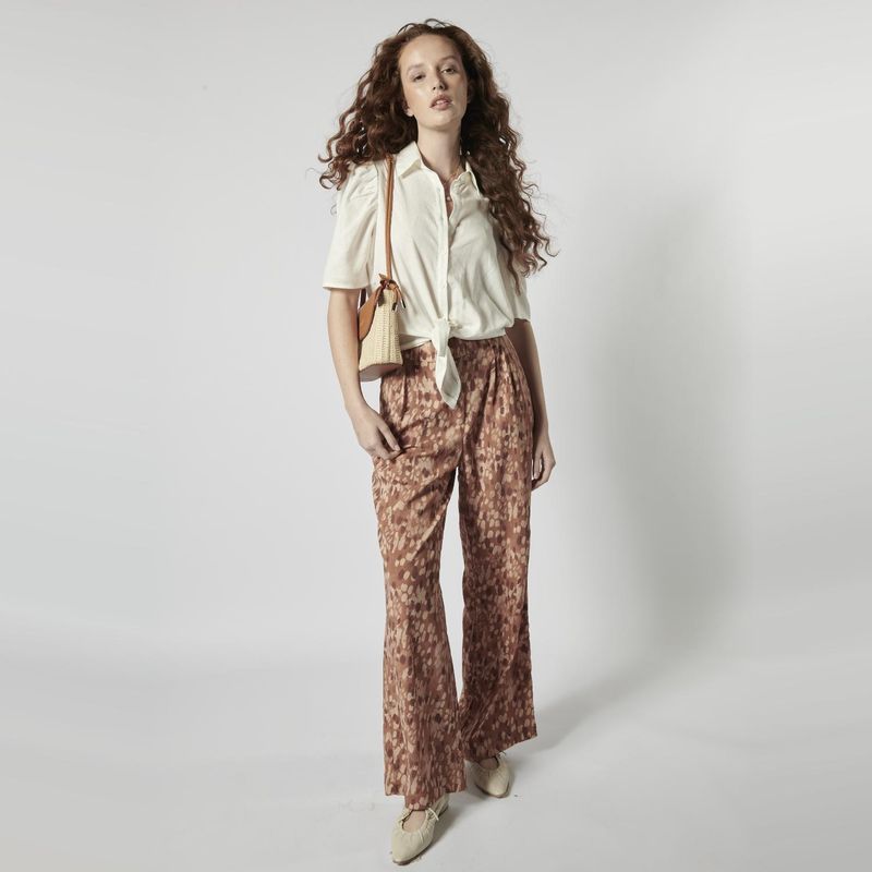 SINGOLARE - Blusa Manga Corta Algodón Mujer Singolare