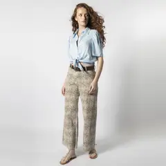 SINGOLARE - Blusa Manga Corta Algodón Mujer