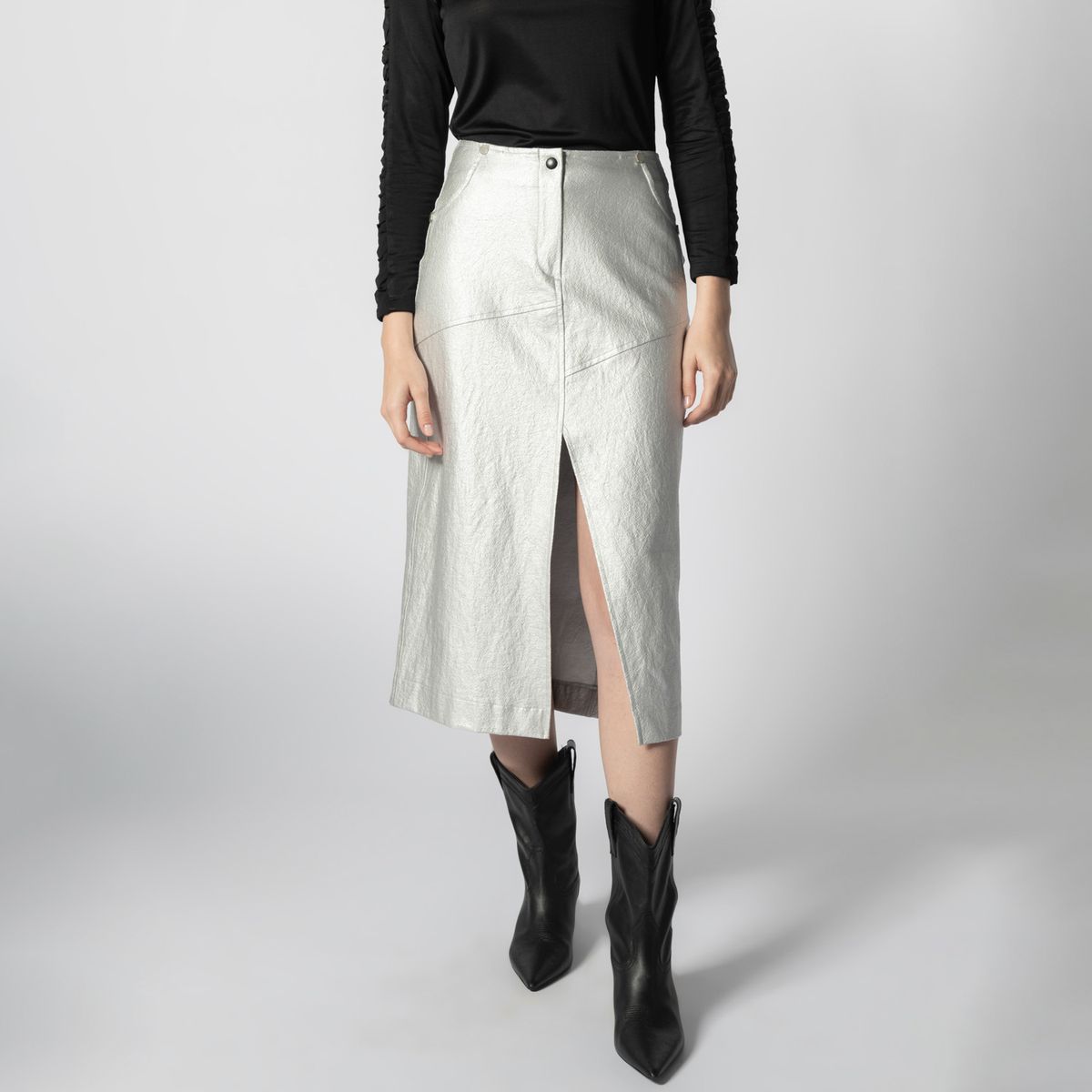 SINGOLARE - Falda Midi Mujer Singolare