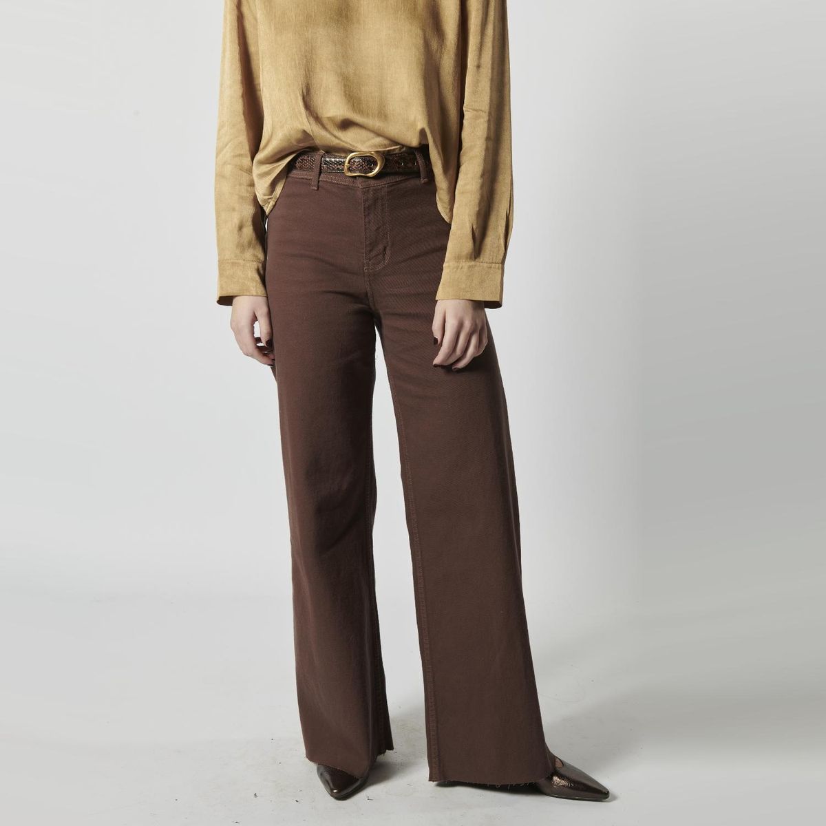 SINGOLARE - Jeans Culotte Tiro Alto Mujer Singolare