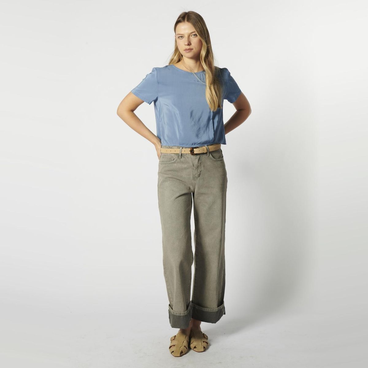 SINGOLARE - Blusa Manga Corta Mujer Singolare