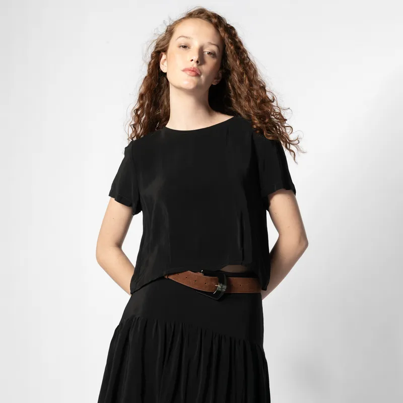 SINGOLARE - Blusa Manga Corta Mujer Singolare