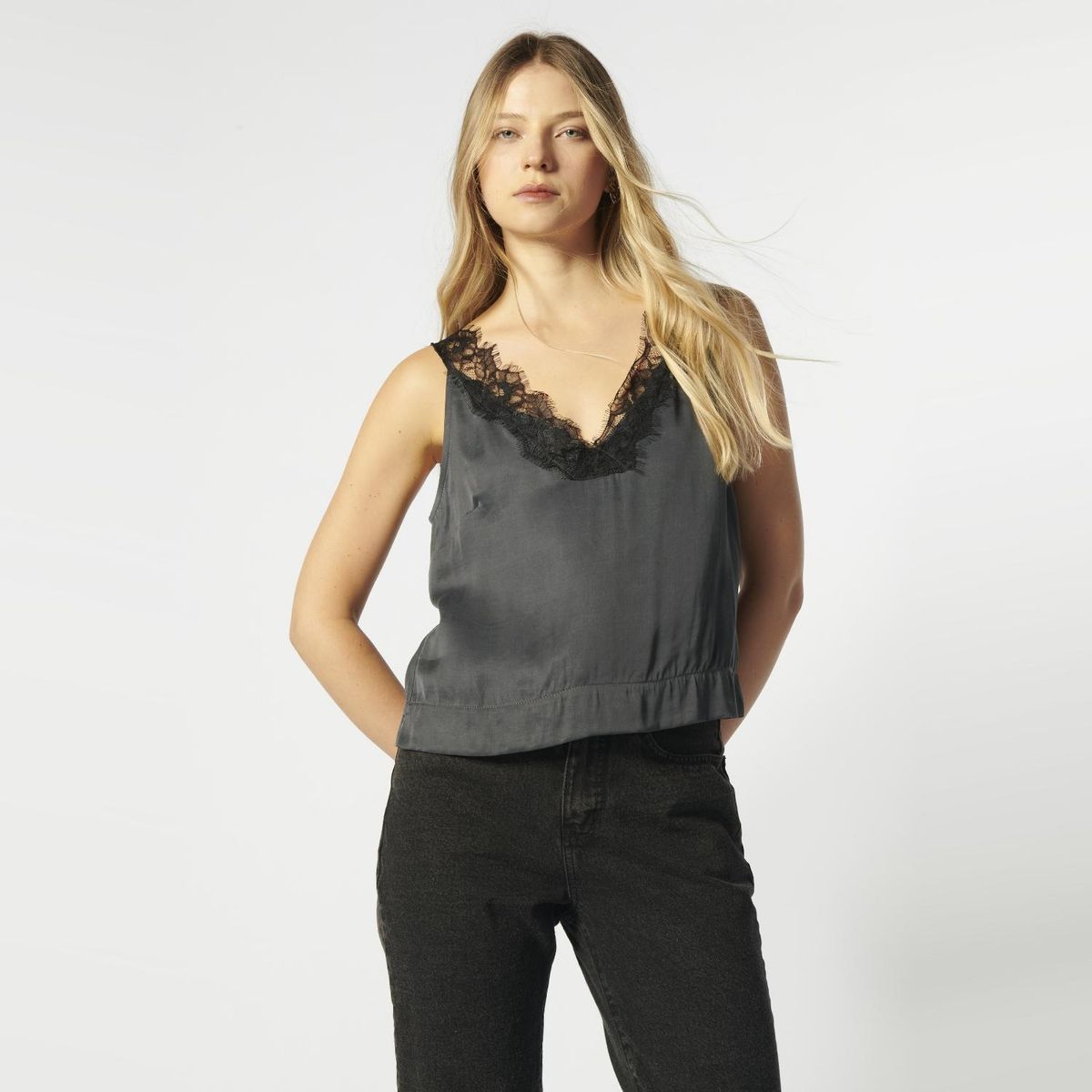 SINGOLARE - Blusa Sin Mangas Mujer Singolare