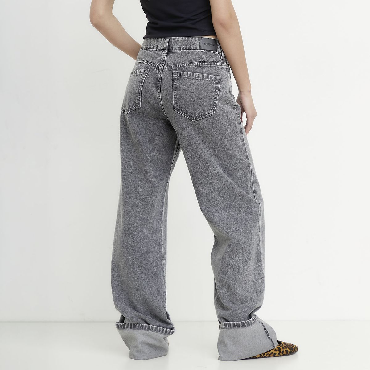 SYBILLA - Jeans Baggy Tiro Medio Mujer Sybilla