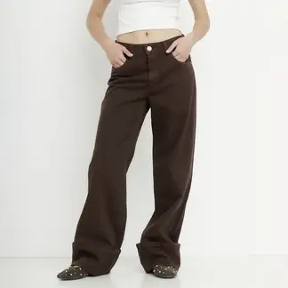 SYBILLA - Jeans Baggy Tiro Medio Mujer