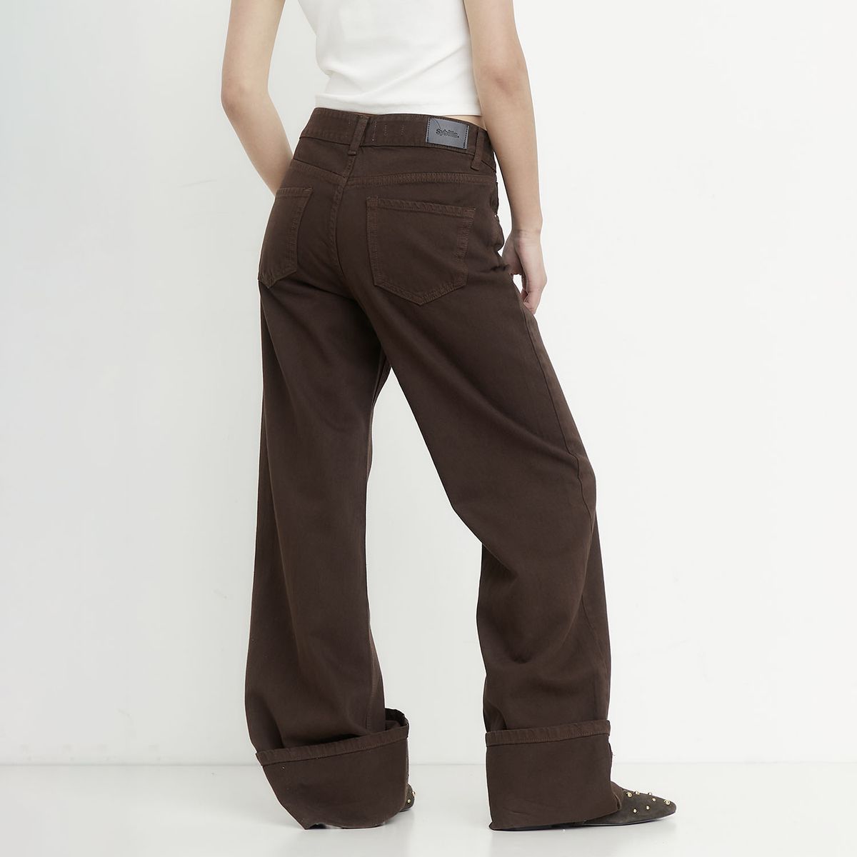 SYBILLA - Jeans Baggy Tiro Medio Mujer Sybilla