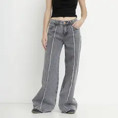 SYBILLA - Jeans Wide Leg Tiro Medio Mujer