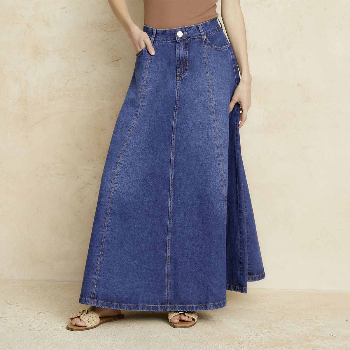 BASEMENT - Falda Maxi Mujer Basement