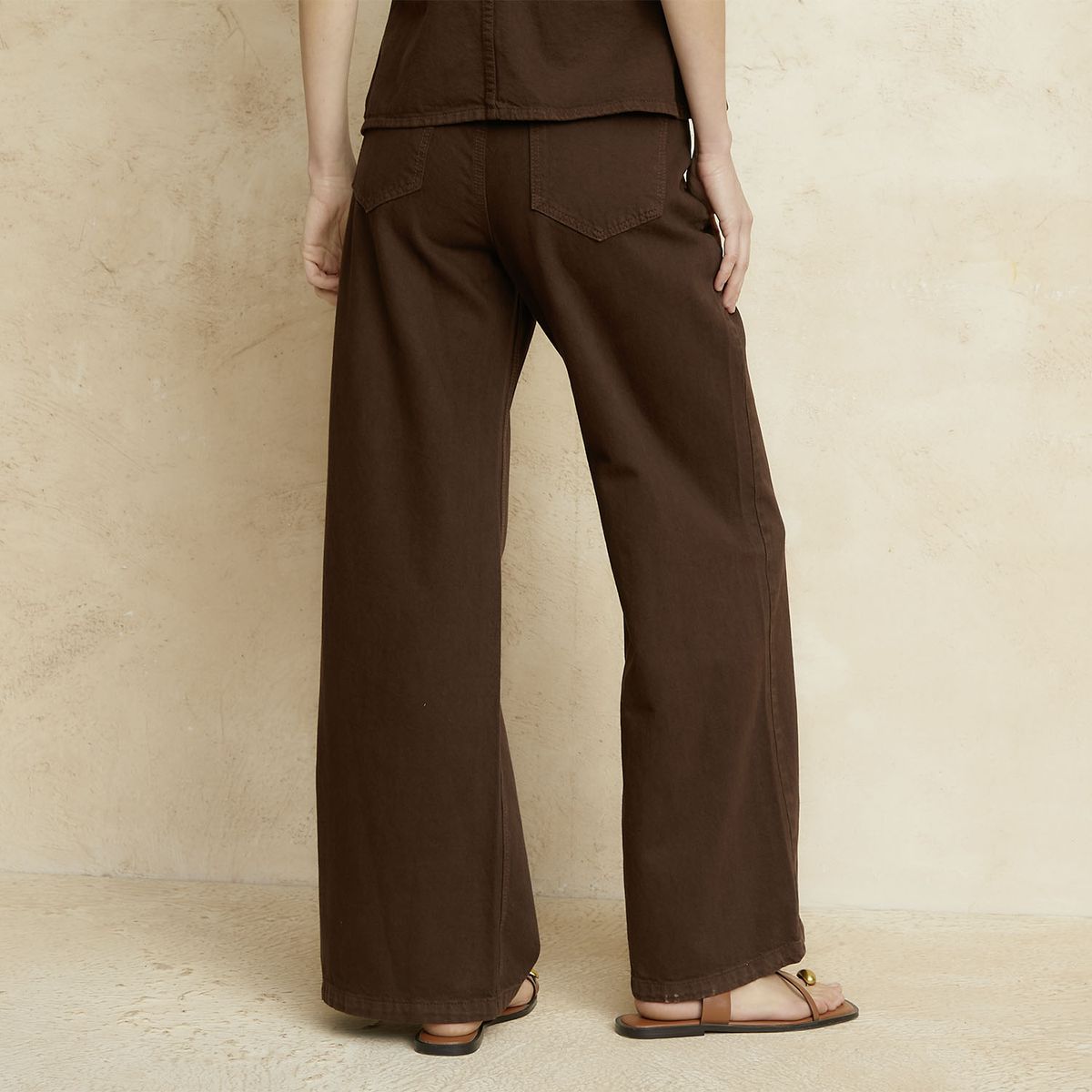 BASEMENT - Jeans Wide Leg Tiro Medio Mujer Basement