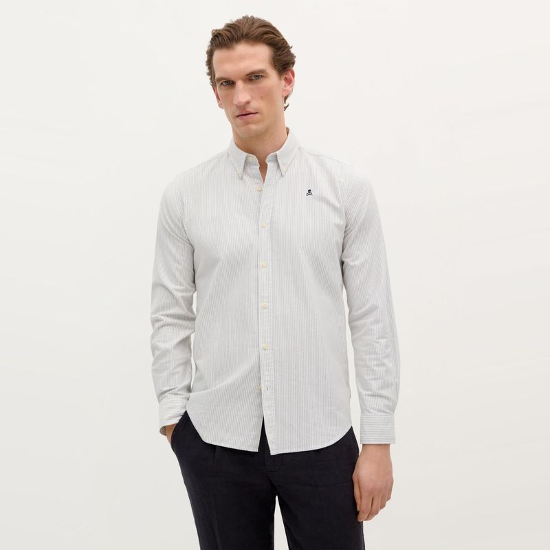 SCALPERS - Camisa Manga Larga Algodón Hombre Scalpers