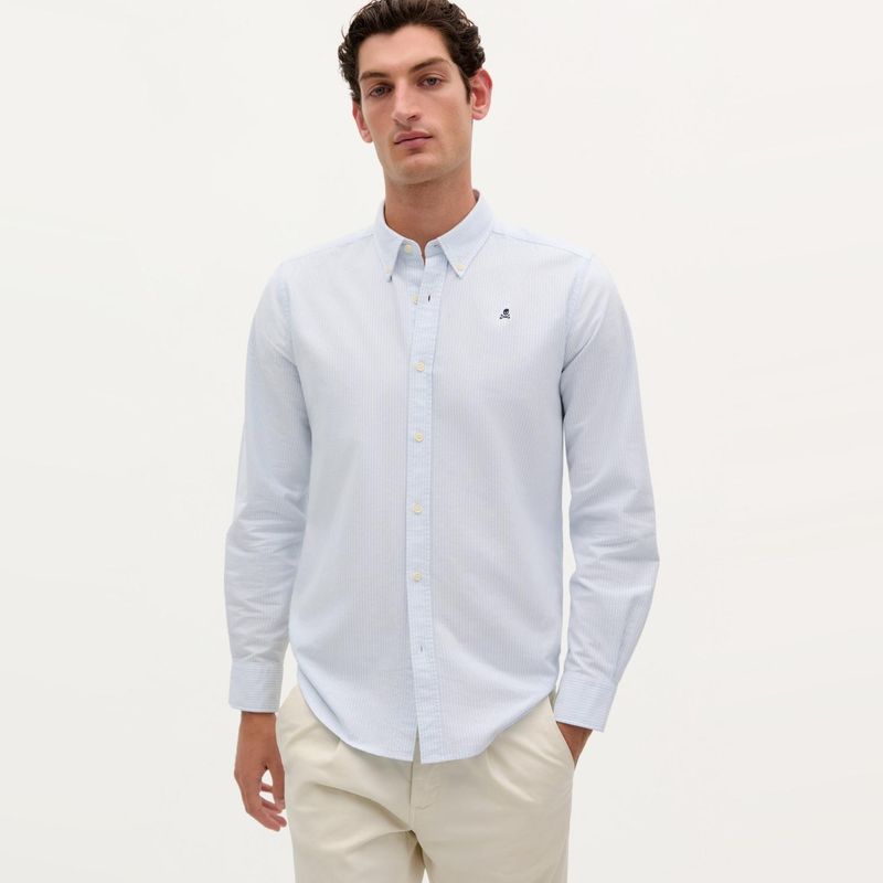 SCALPERS - Camisa Manga Larga Algodón Hombre Scalpers