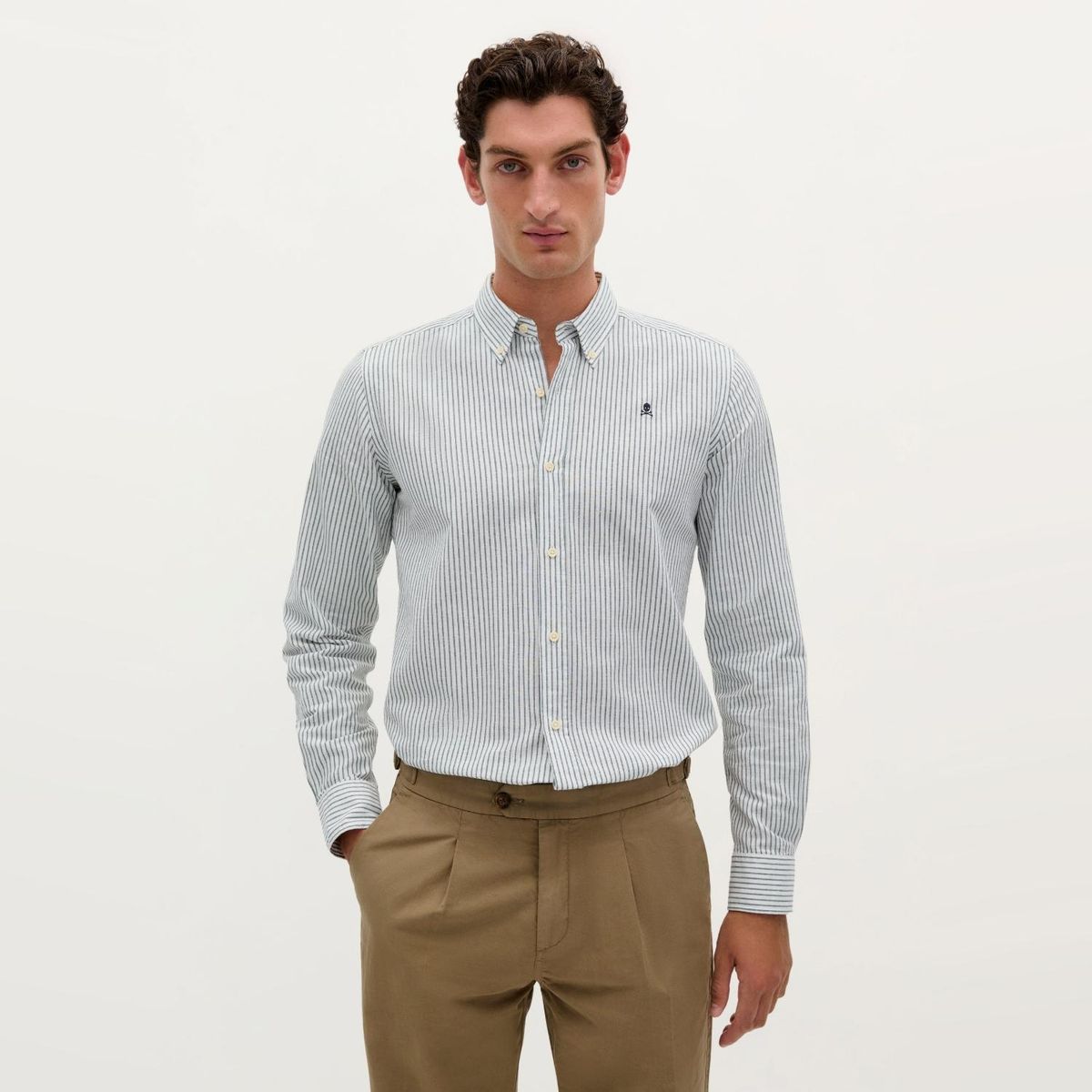 SCALPERS - Camisa Manga Larga Algodón Hombre Scalpers