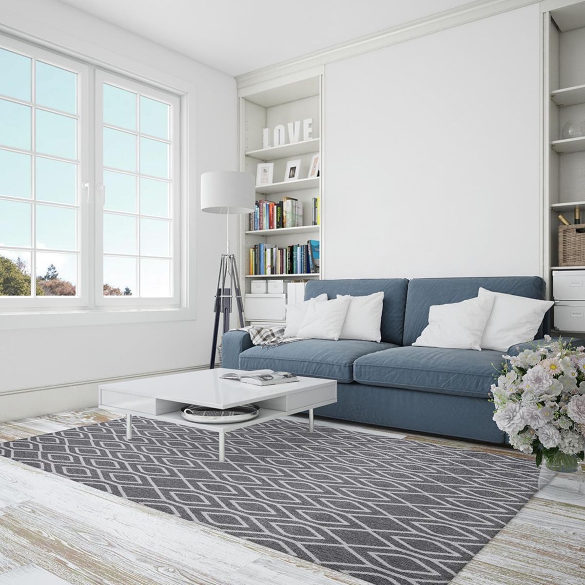 DORAL - Alfombra Sisal Chicago D2 Gris 300X400 Doral