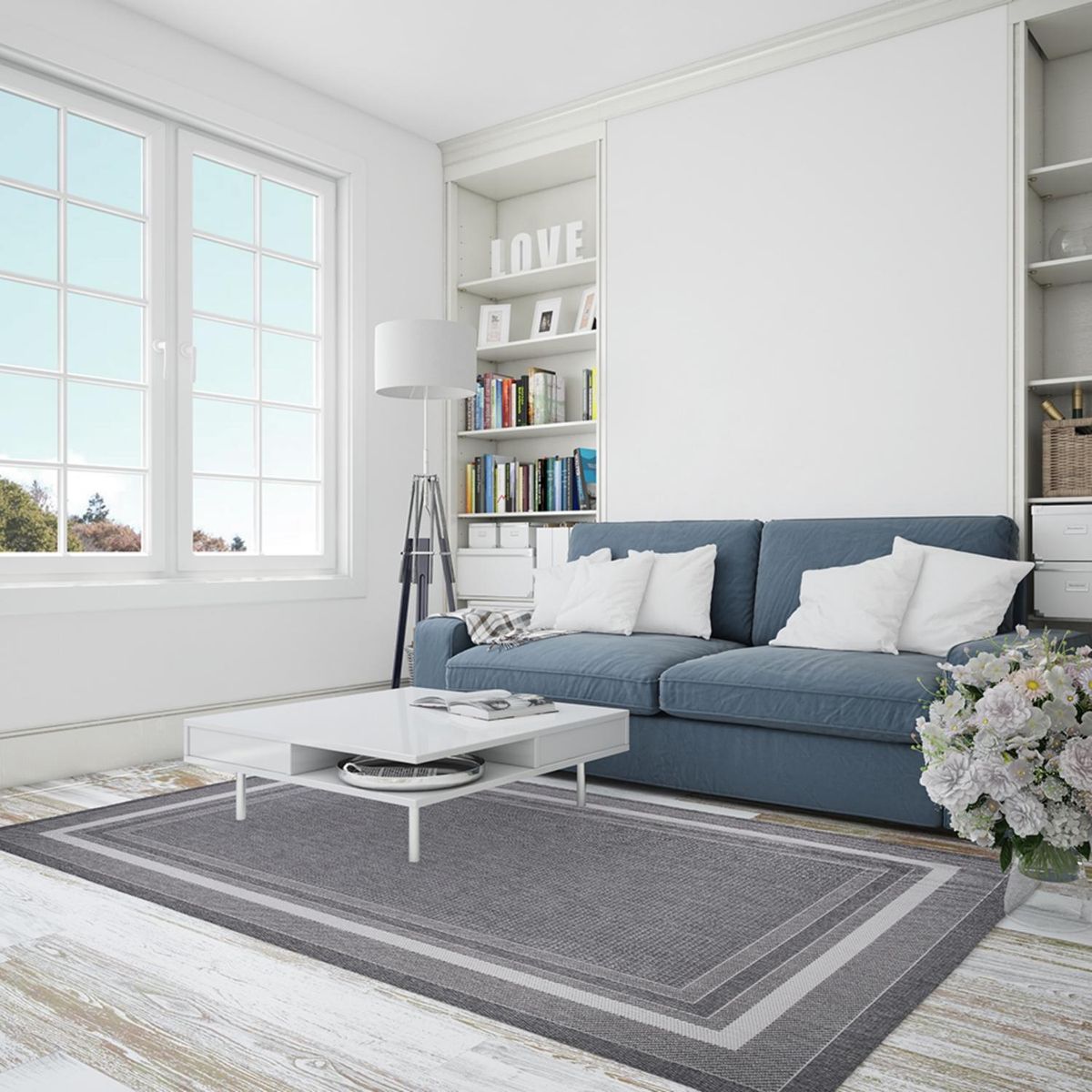 DORAL - Alfombra Sisal Chicago D3 Gris 170X230 Doral