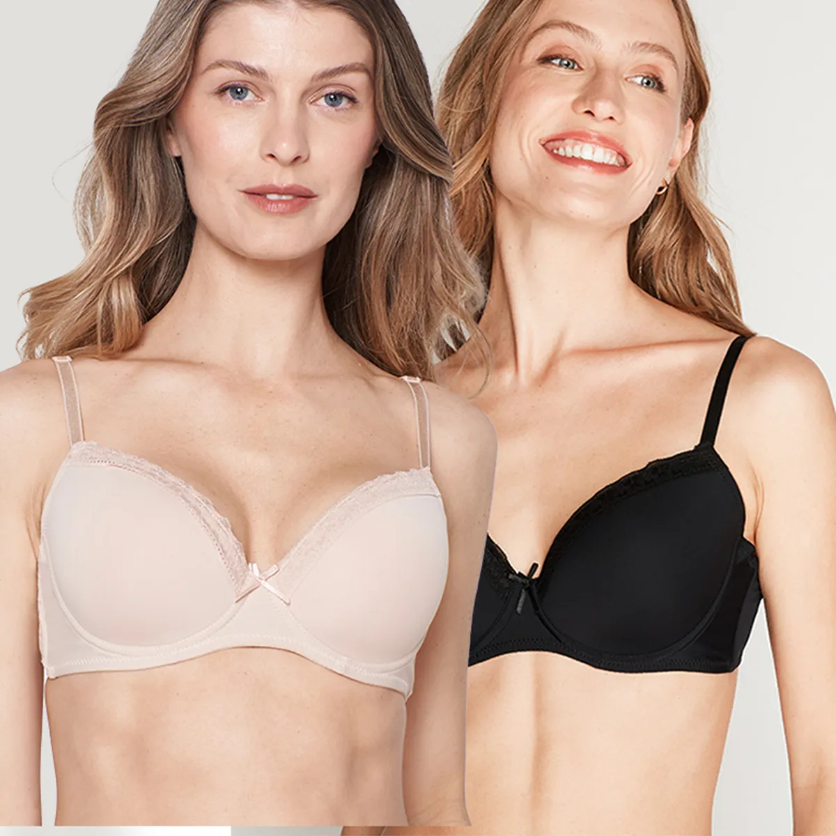 INTIME - Pack de 2 Sostenes Copa B Mujer Intime