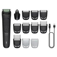 PHILIPS - Afeitadora All-in-One Serie 3000 de 11 Long & Naris MG3921