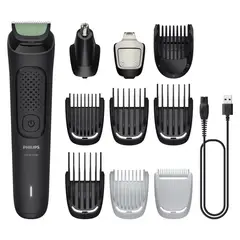 PHILIPS - Afeitadora All-in-One Serie 3000 de 12 Long + Naris&Precisión MG3931