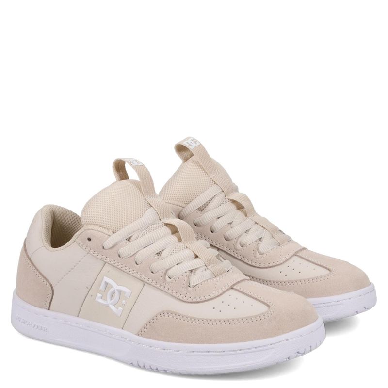 DC SHOES - Dcastrix Zapatilla Urbana Mujer Cuero Beige Dc Shoes