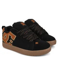 DC SHOES - Courtgraffik Zapatilla Urbana Hombre Cuero Negro