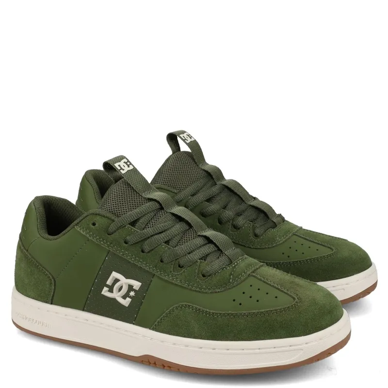 DC SHOES - Astrixs 301 Zapatilla Urbana Hombre Cuero Verde Dc Shoes