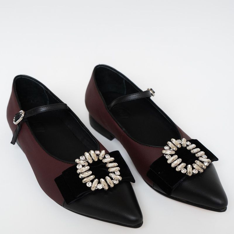 ALBA Y ADELA - Mocasin Mujer Burdeo Alba Y Adela