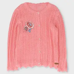 LIMONADA - Chaleco Manga Larga Niña Algodón