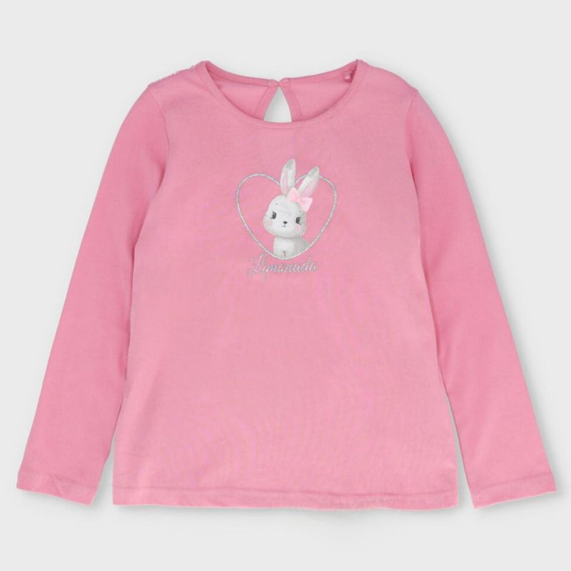 LIMONADA - Polera Manga Larga Niña Algodón Limonada