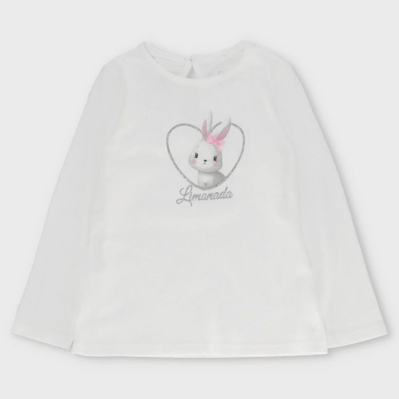 LIMONADA - Polera Manga Larga Niña Algodón Limonada