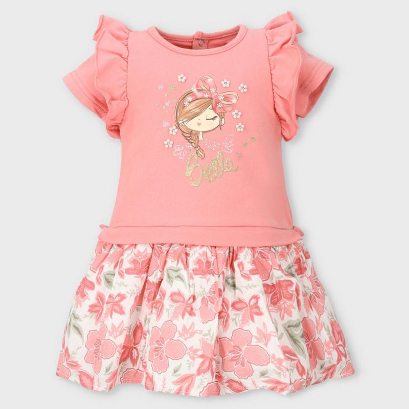 LIMONADA - Vestido Largo Bebé Niña Algodón Limonada