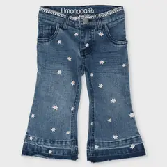 LIMONADA - Jeans Wide Leg Bebé Niña Algodón