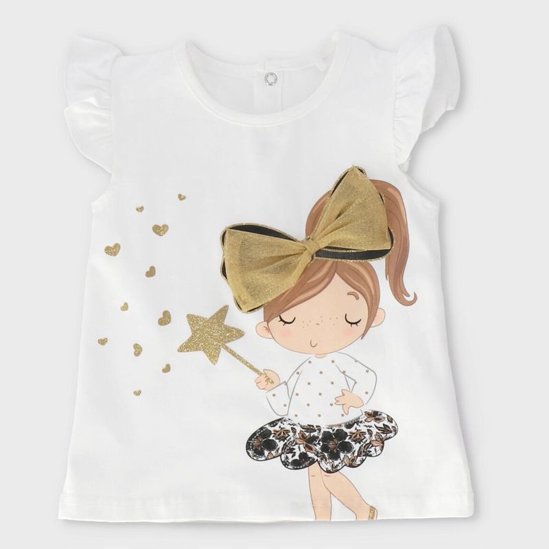 LIMONADA - Polera Manga Corta Bebé Niña Algodón Limonada