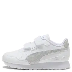 PUMA - St Runner V4 Sl Glitter V Ps Zapatilla Urbana Niña Blanco (28 a 35)