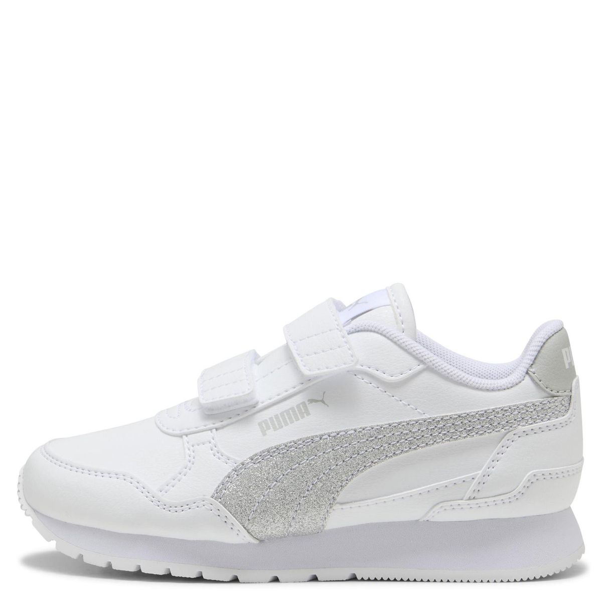 PUMA - St Runner V4 Sl Glitter V Ps Zapatilla Urbana Niña Blanco (28 a 35) Puma