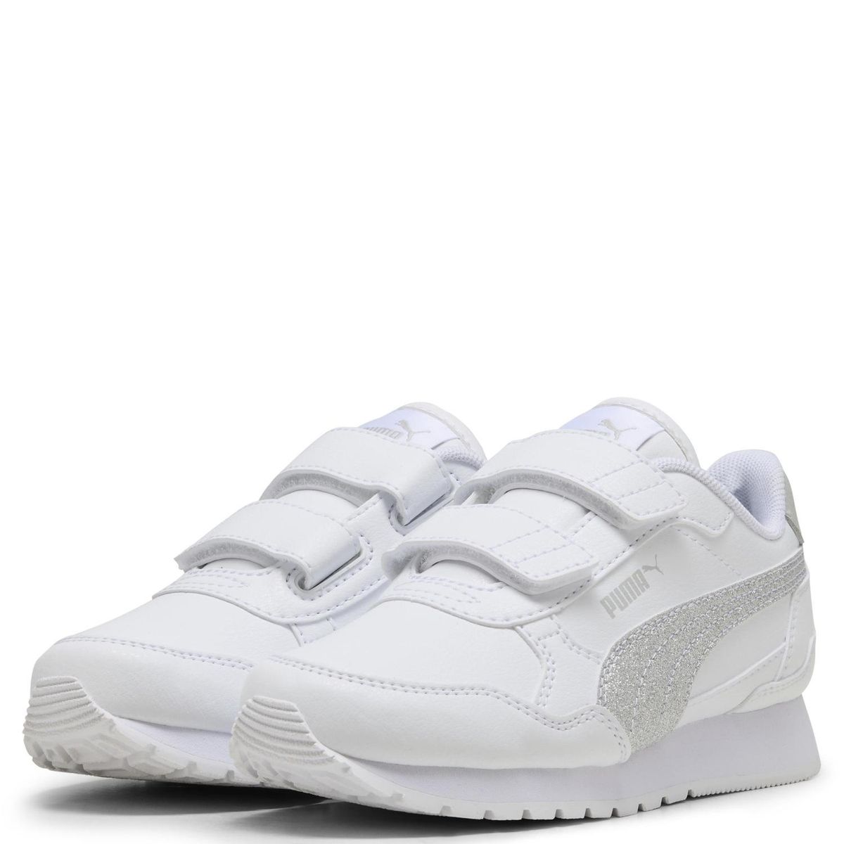 PUMA - St Runner V4 Sl Glitter V Ps Zapatilla Urbana Niña Blanco (28 a 35) Puma