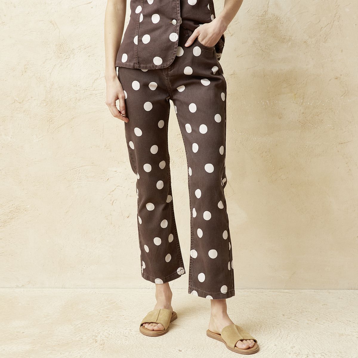 BASEMENT - Jeans Straight Tiro Medio Mujer Basement