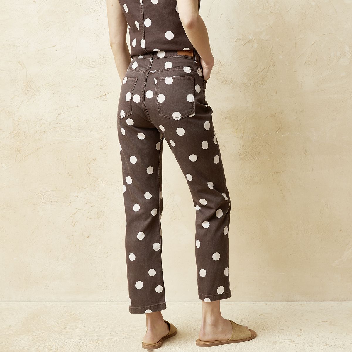 BASEMENT - Jeans Straight Tiro Medio Mujer Basement