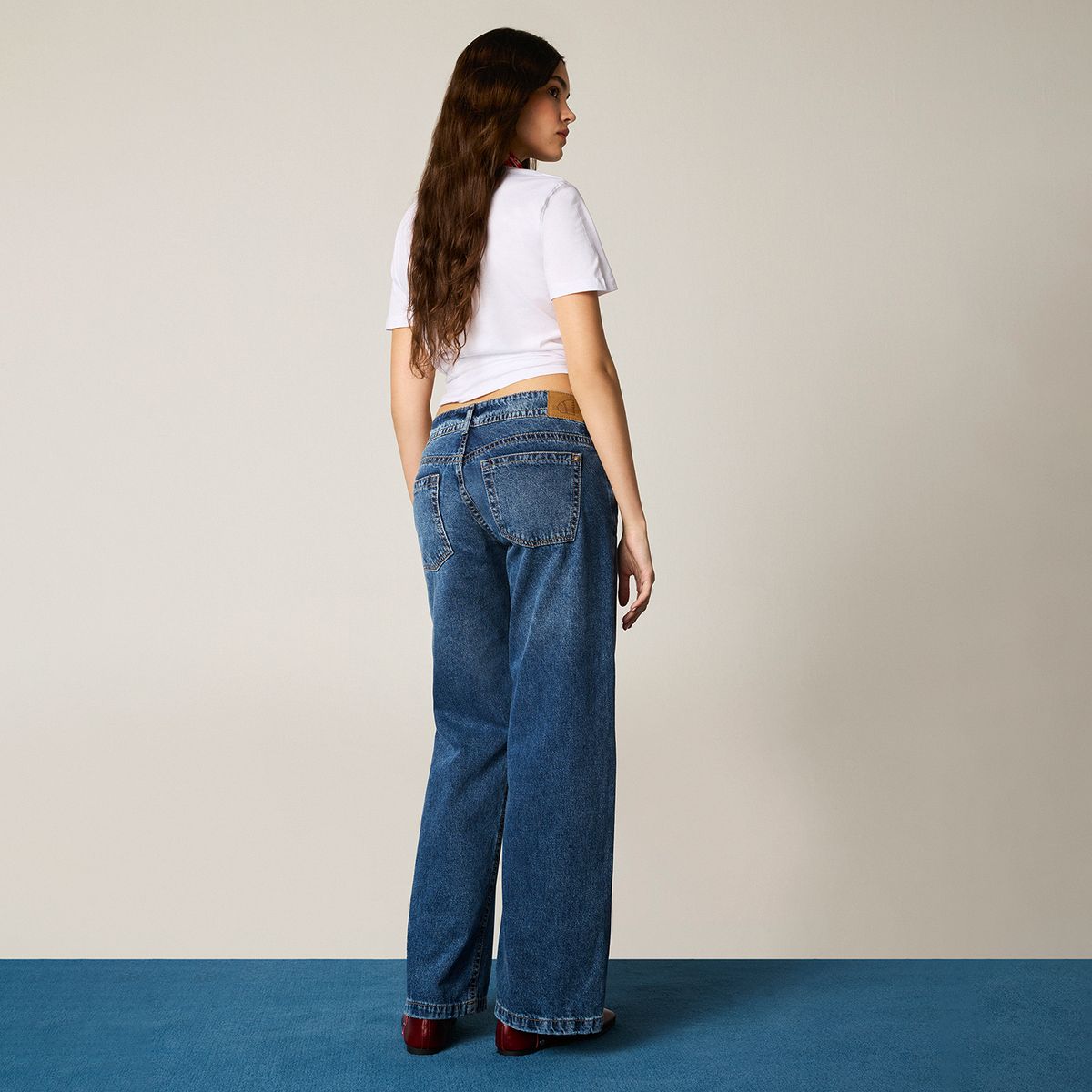 AMERICANINO - Jeans Straight Tiro Bajo Mujer Americanino