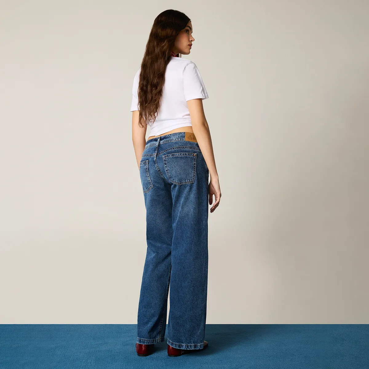 AMERICANINO - Jeans Straight Tiro Bajo Mujer Americanino