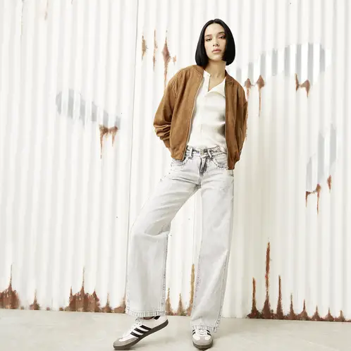 AMERICANINO - Jeans Straight Tiro Medio Mujer