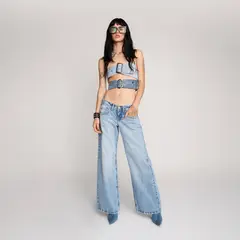 AMERICANINO - Jeans Straight Tiro Medio Mujer