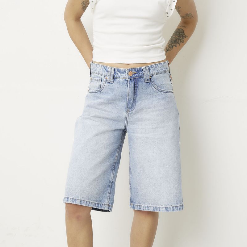 AMERICANINO - Short Básico Tiro Medio Mujer Americanino