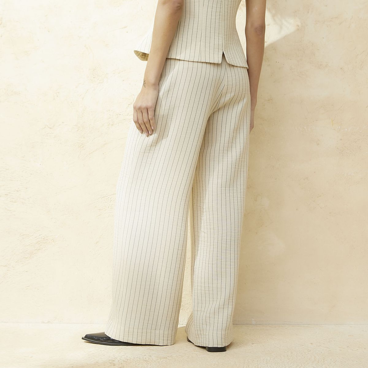 BASEMENT - Pantalón Regular Tiro Medio Mujer Basement