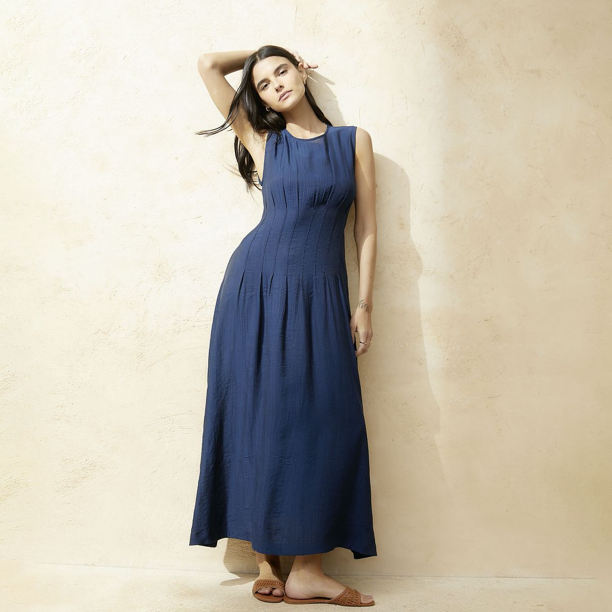 BASEMENT - Vestido Largo Algodón Mujer Basement