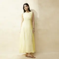 BASEMENT - Vestido Largo Algodón Mujer