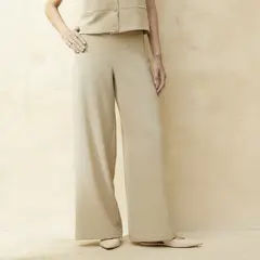 BASEMENT - Pantalón Regular Tiro Medio Mujer