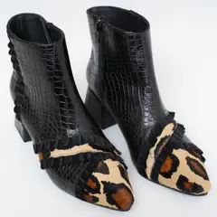 ALBA Y ADELA - Botin Mujer Negro